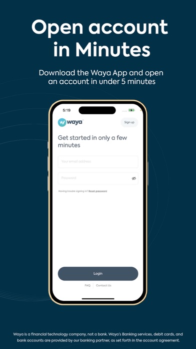 Waya - Mobile Banking Screenshot