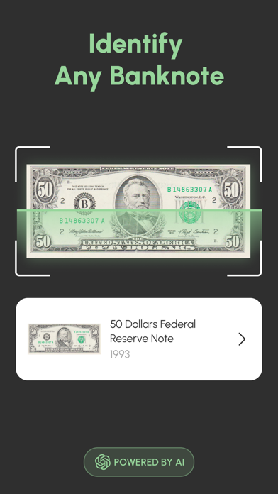 Money Identifier Screenshot