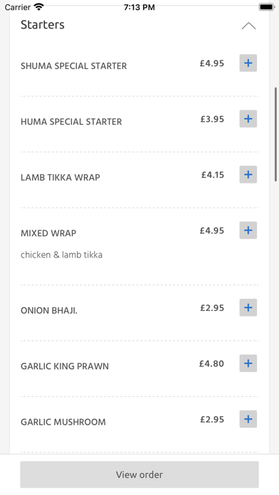 Shuma Indian takeaway, West Screenshot