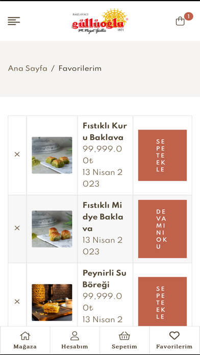 Baklavacı Güllüoğlu Screenshot