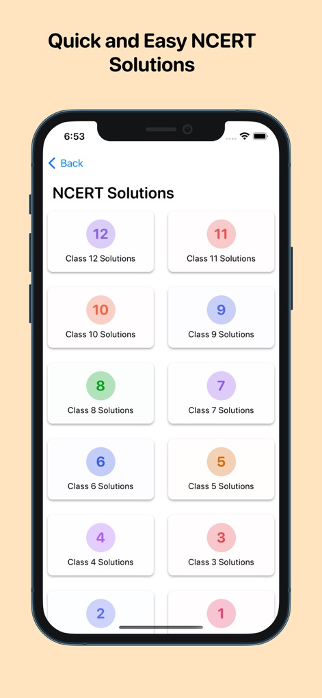 Ncert Books & Solutions - Explore a comprehensive directory of NCERT solutions, neatly organized by class with distinct numerical identifiers for easy selection.