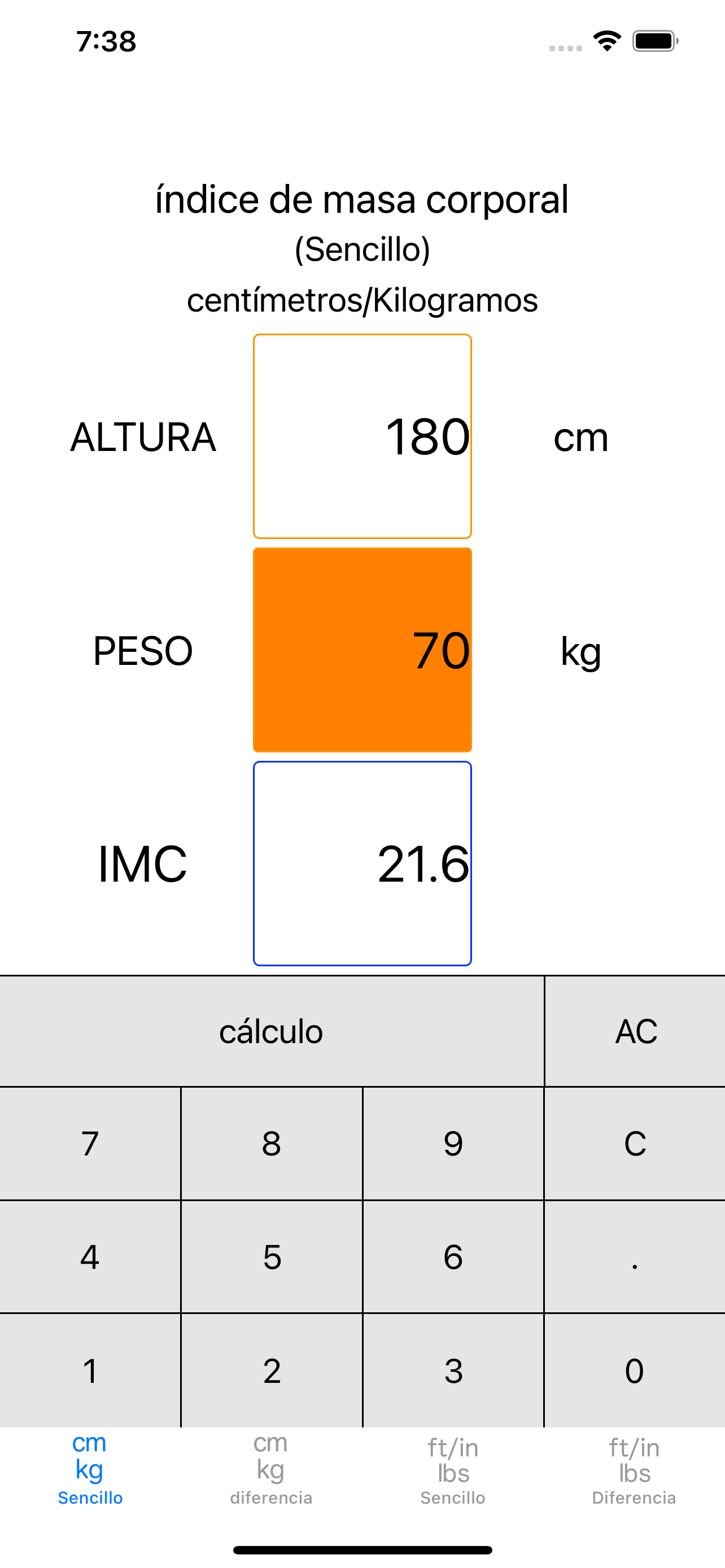 Calculadora de IMC