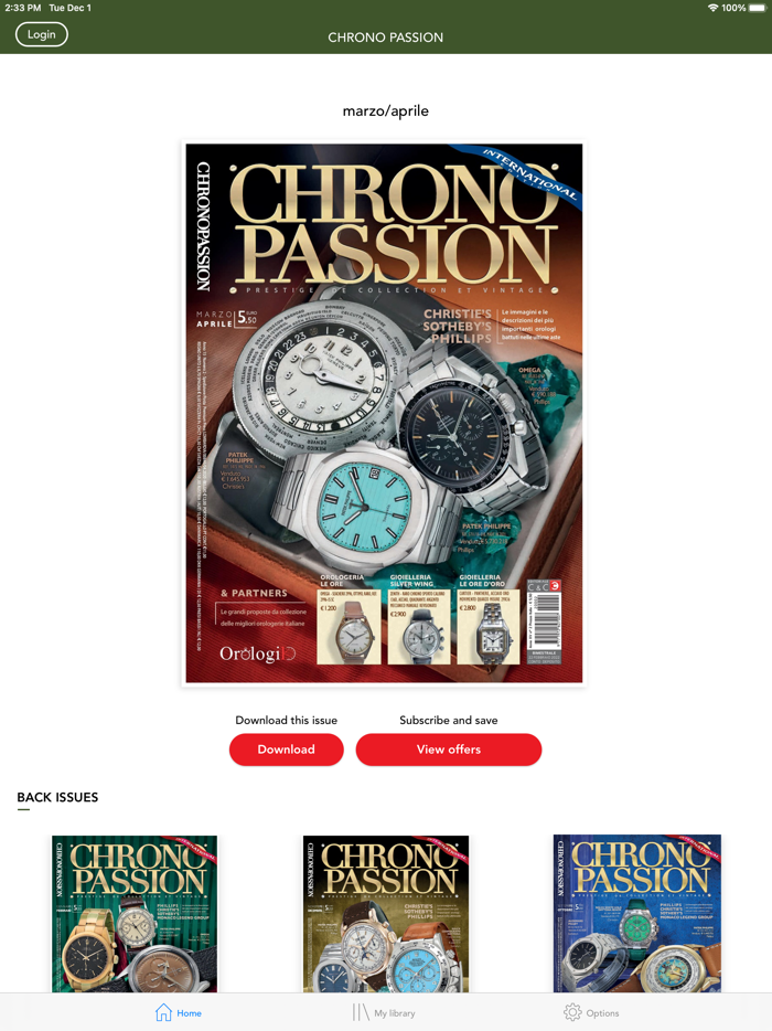 RIVISTA CHRONO PASSION
