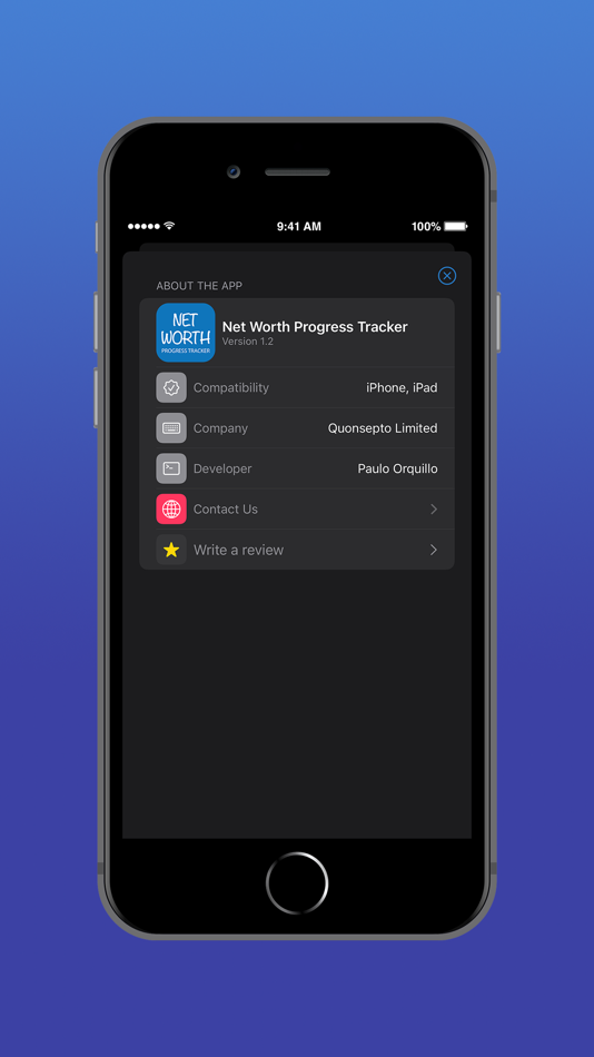 #4. Net Worth Progress Tracker (iOS) 由: Quonsepto Limited
