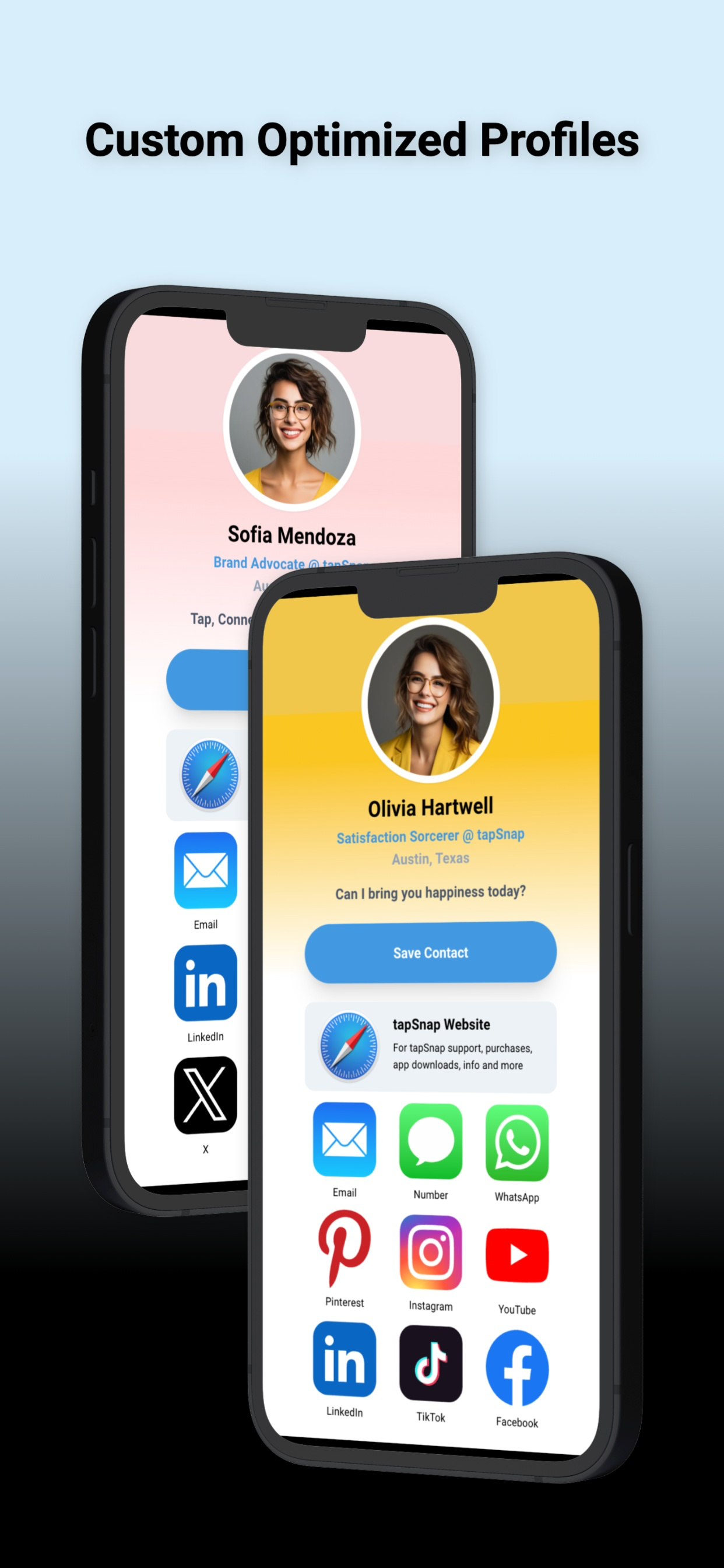 tapSnap: Digital Business Card screenshot 3