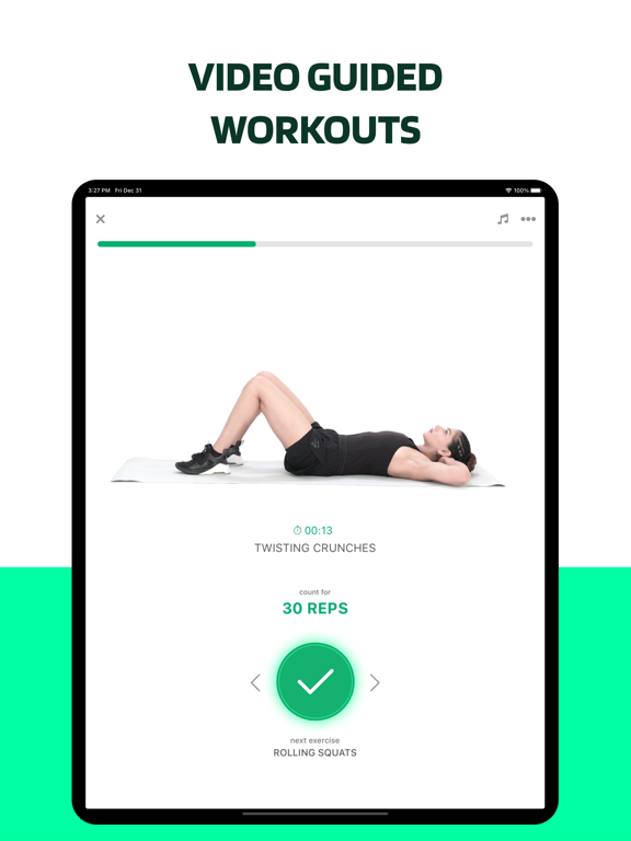 Home Fitness: 7 Minute Workout iPad screenshot 7 - Health & Fitness app