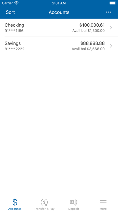 Milton Savings Bank Screenshot