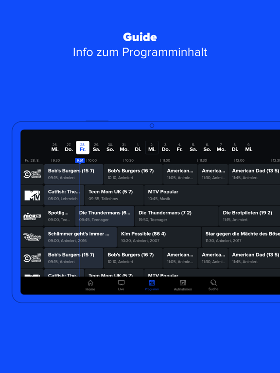 FlexTV iPad screenshot