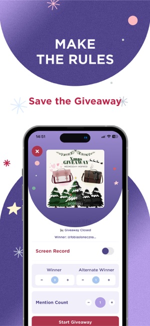 You to Gift - Giveaway picker on the App Store