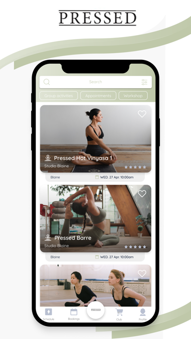 Pressed Hot Yoga & Juice Screenshot