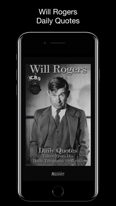 Screenshot #1 pour Will Rogers Daily Quotes