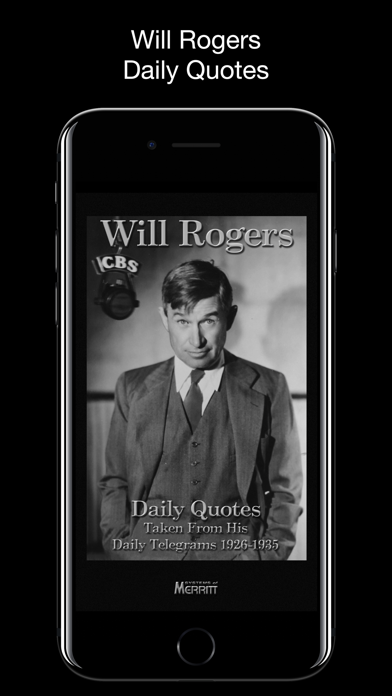 Will Rogers Daily Quotes Screenshot