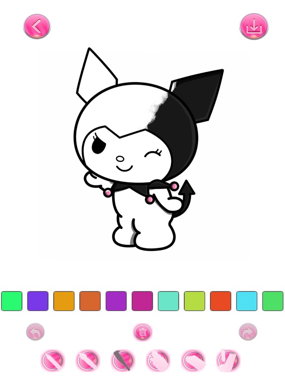 Screenshot #4 pour The Sanrio Kuromi Paint Book