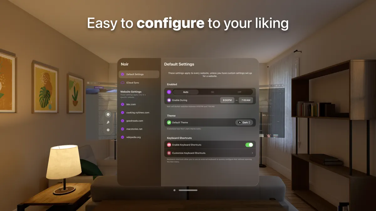 Noir ‒ Dark Mode for Safari screenshot 3