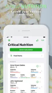 critical nutrition iphone screenshot 1