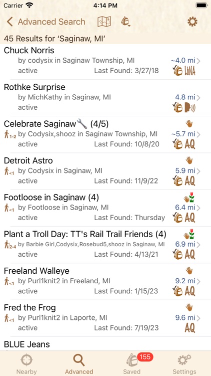 Clue Tracker for Letterboxing