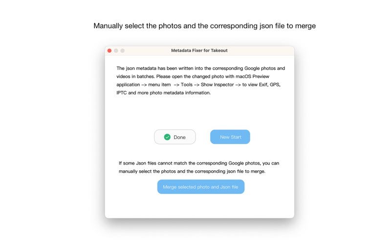 Screenshot #3 pour Metadata Fixer for Takeout