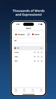 german-portuguese dictionary + iphone screenshot 4
