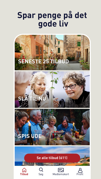 Ældre Sagen Tilbud Screenshot