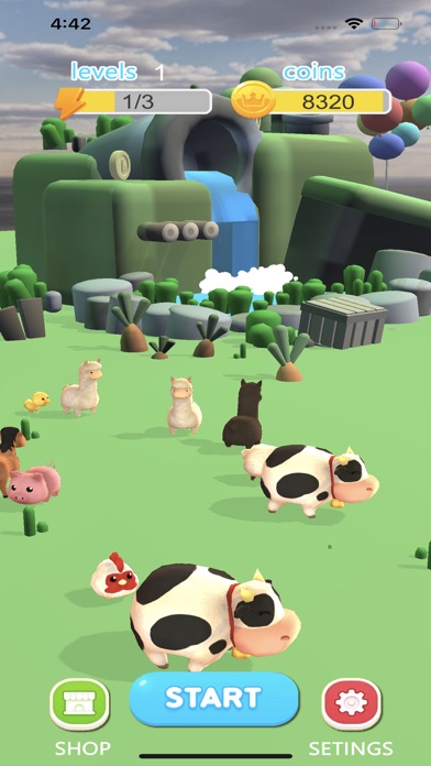 Solitaire 3D Cute Animals Screenshot