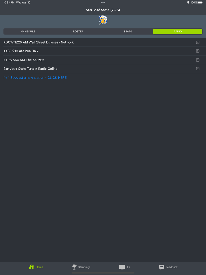 San Jose State Football App