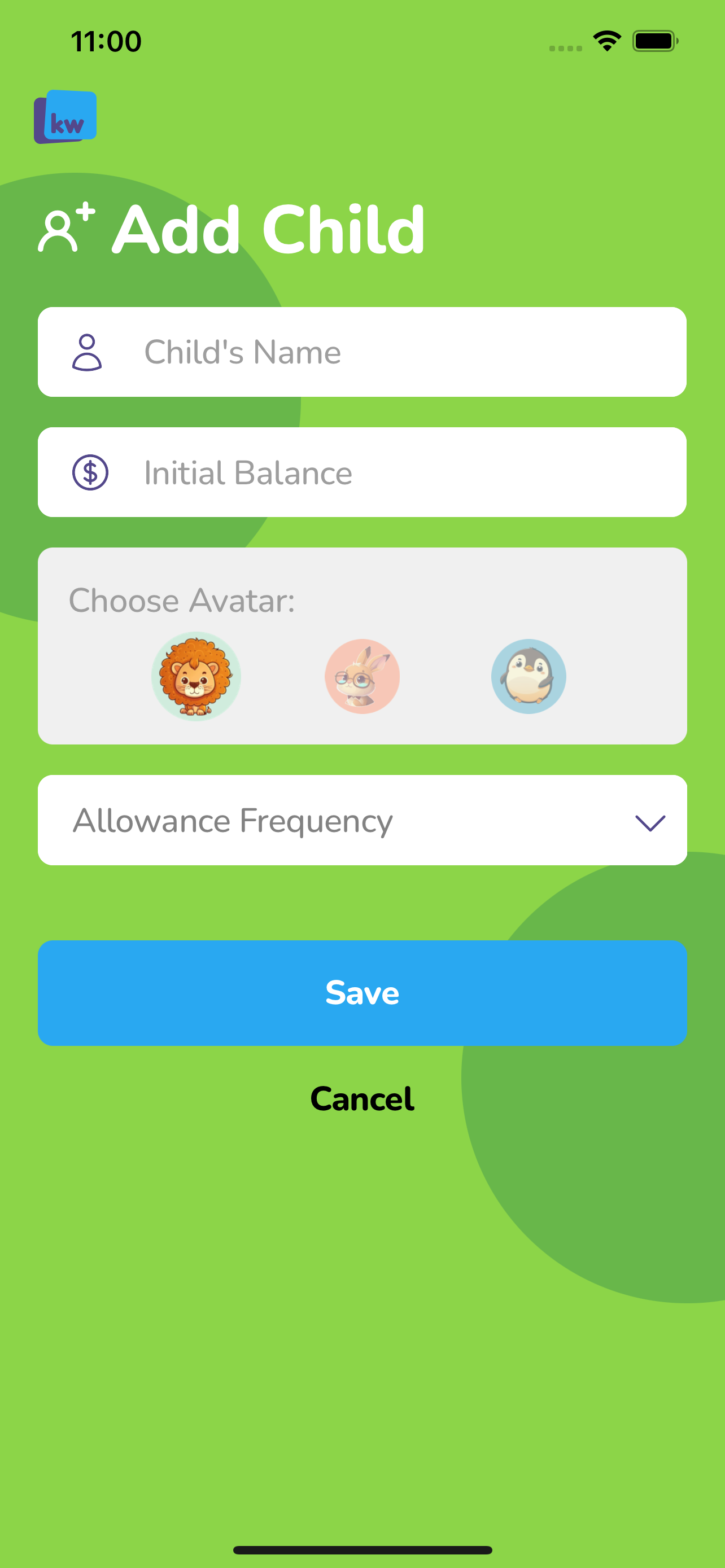 Kiddo Wallet App