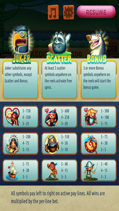 Slot Machine Pocahontas Screenshot