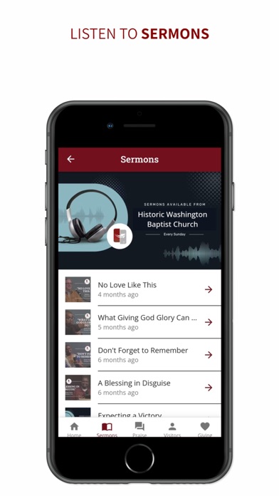 Washington Ave Baptist Church Screenshot