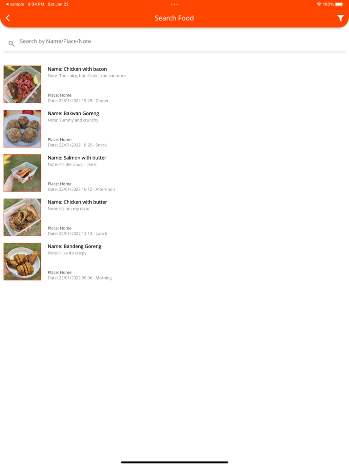 Food Today - Photo and Diary