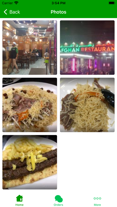 ZahratAfghan Restaurant Screenshot