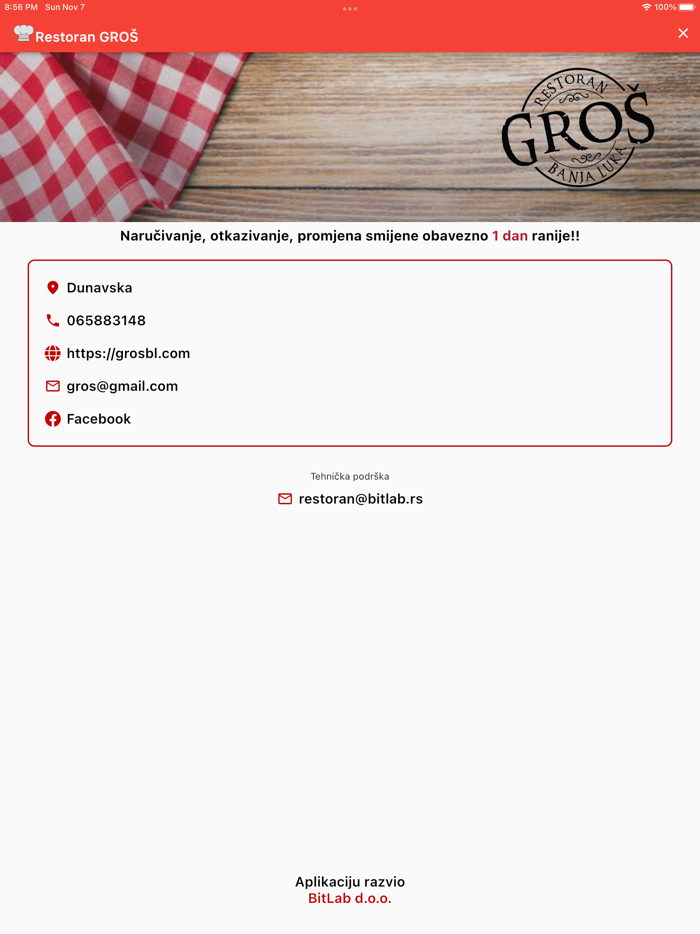 Restoran Gros - Topli obrok