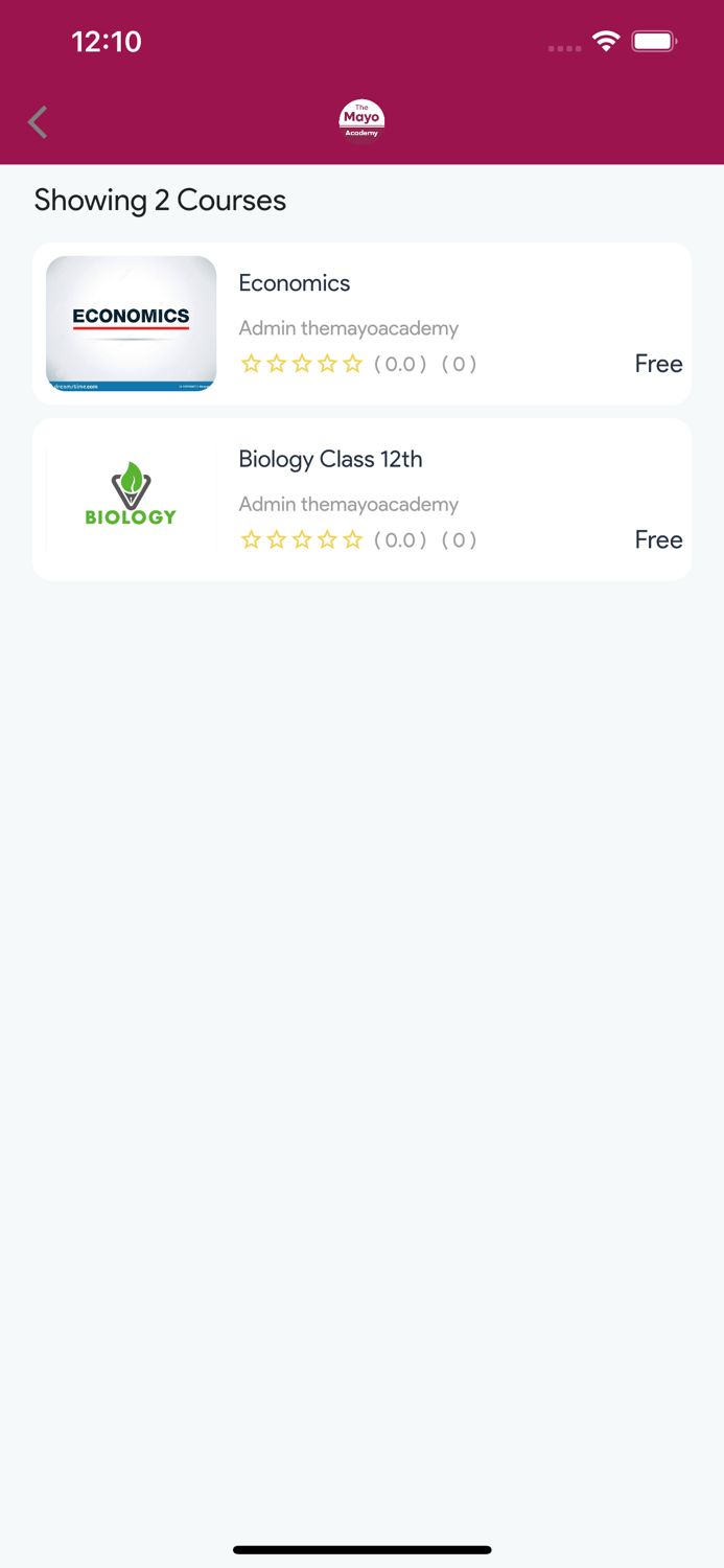 Mayo Academy Students