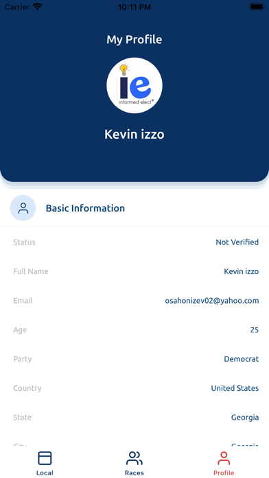 Informed Electorate Screenshot