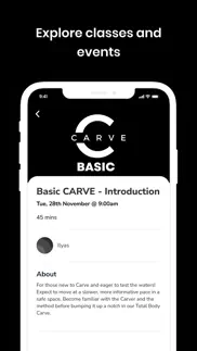 carve pilates iphone screenshot 3
