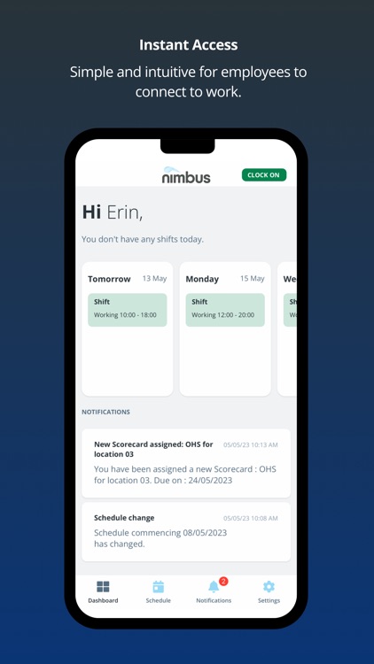 T2W nimbus Employee App