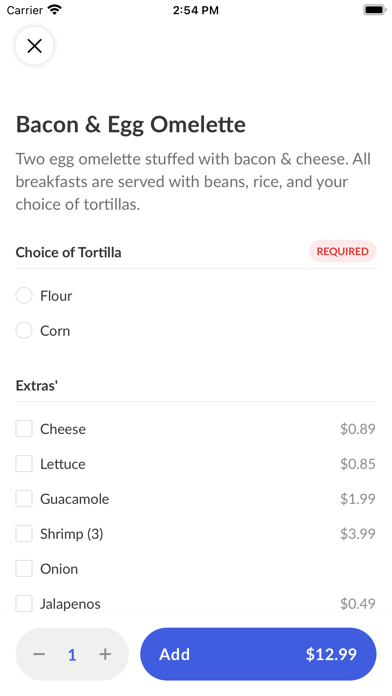 Cuca's Mexican Food Screenshot