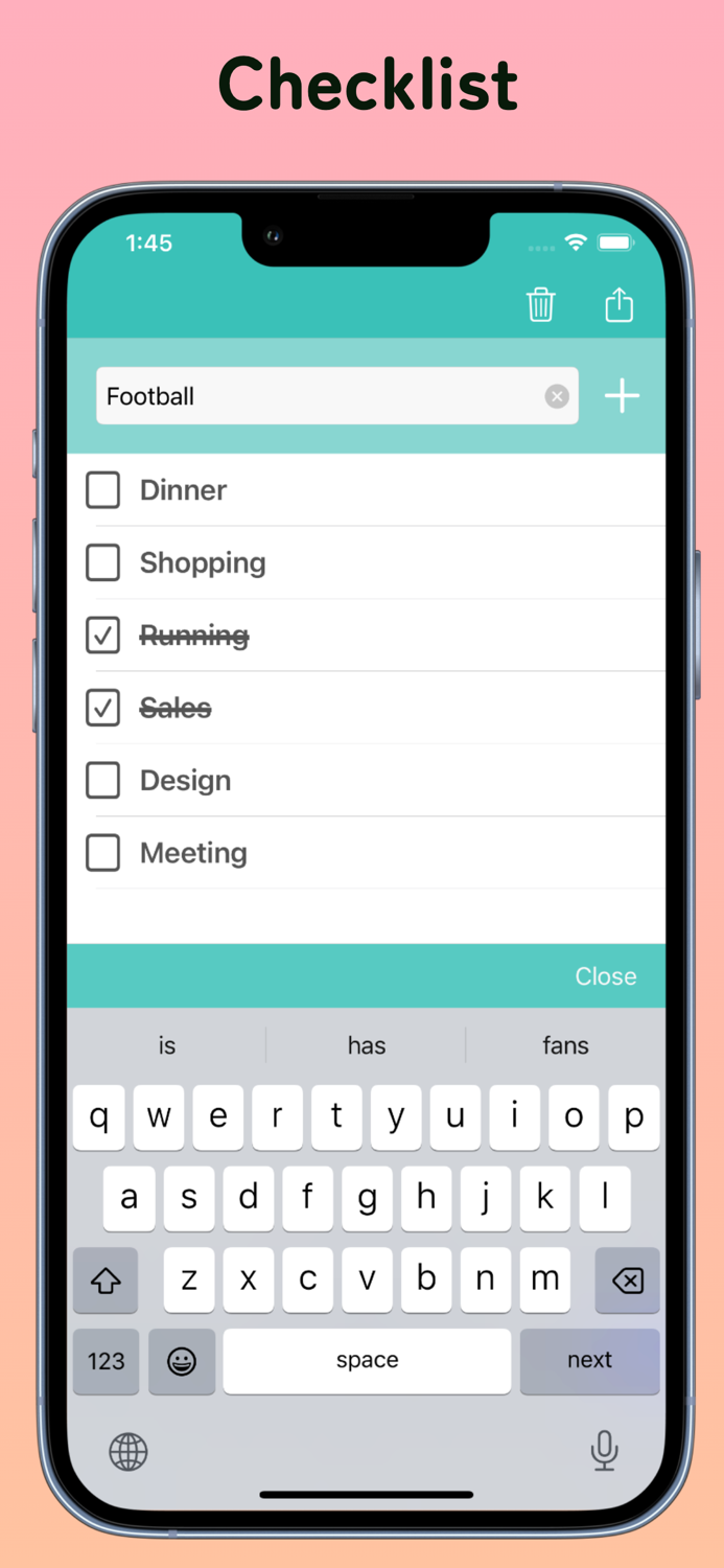 Check Widget - Todo and shopping