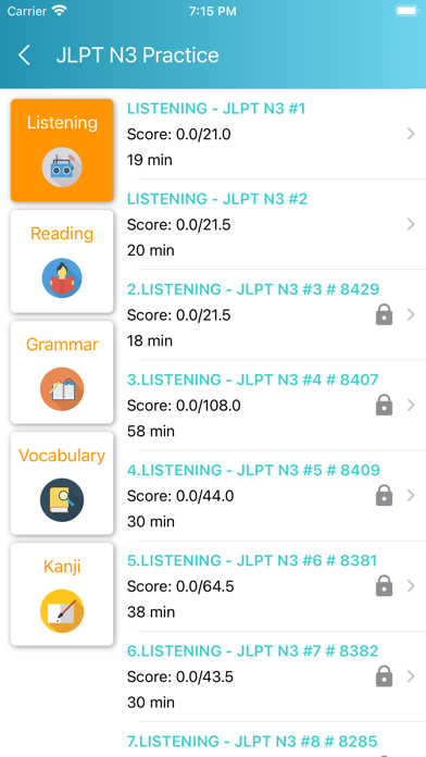 JLPT Test N5 - N1 Screenshot