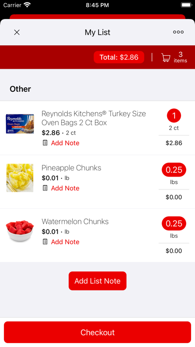 B&T’s Grocery Market Screenshot