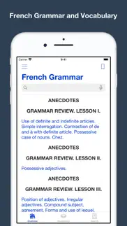 french grammar and vocabulary iphone screenshot 1