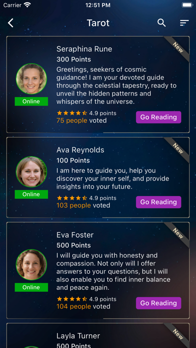 Falyolu: Tarot Fortune Teller Screenshot