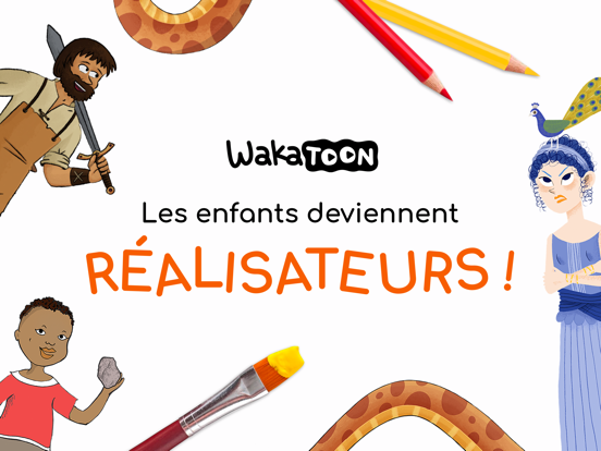 Wakatoon Interactive Cartoons iPad screenshot 1 - Entertainment app