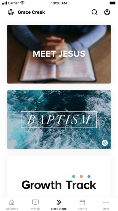 Grace Creek Church Screenshot