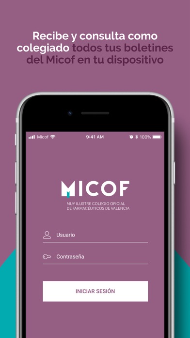 MICOF Boletines Screenshot