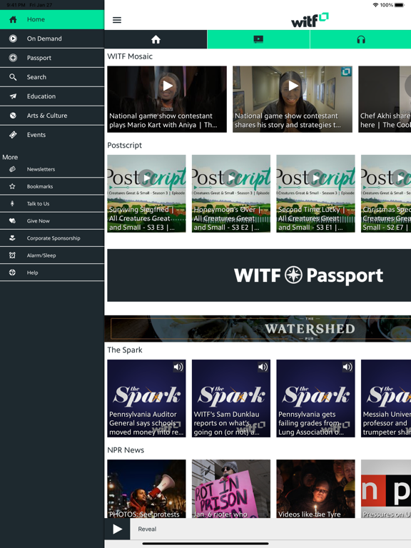 WITF iPad screenshot 8 - Entertainment app