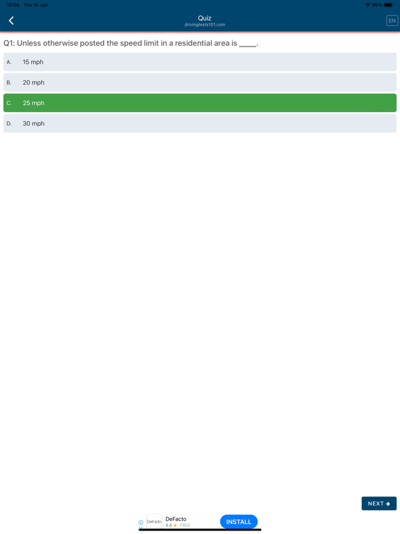 US DMV Driving Tests iPad screenshot 4 - Education app