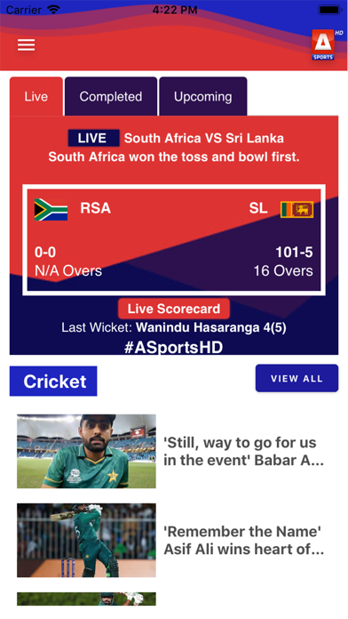 A Sports HD Screenshot
