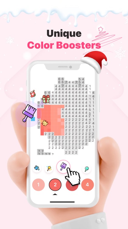 Christmas Pixel Coloring Game screenshot-3