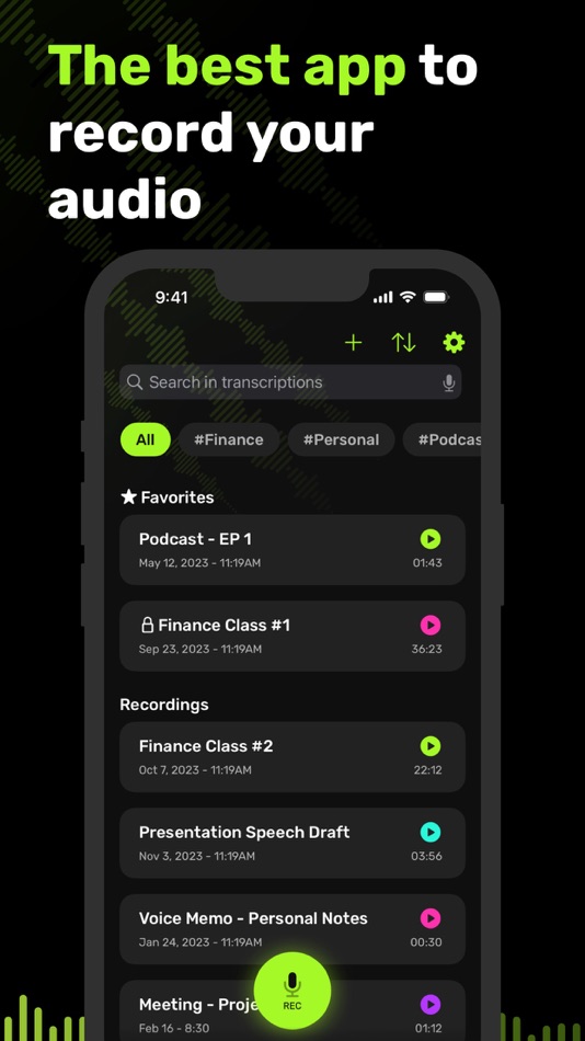 #3. VoiceRec: AI Vocal Recorder (iOS) 由: Beatcode Srl