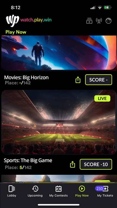 Watch Party - Watch.Play.Win! Screenshot